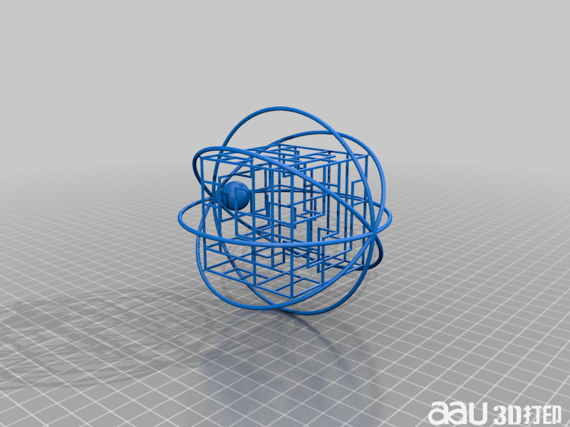 3D互動迷宮拼圖STL模型