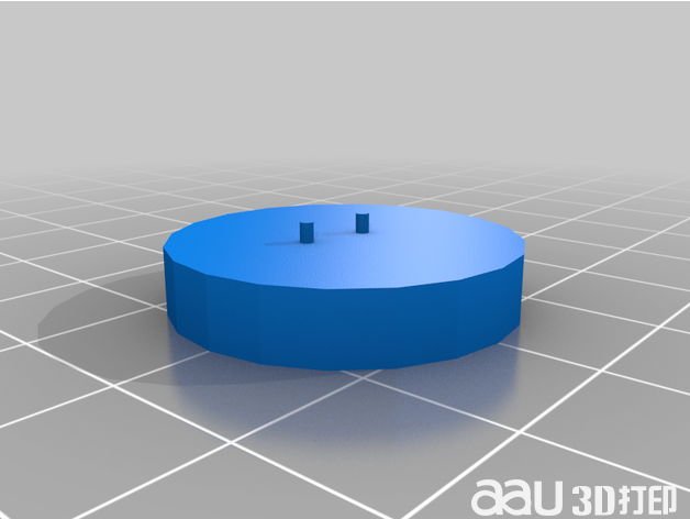 藍(lán)精靈貓，底座有腳孔stl3d模型