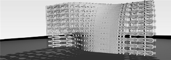 新的SCRIM 混凝土3D打印使用網格來生產輕質結構